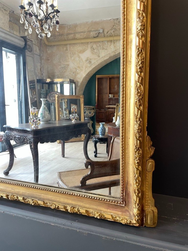 Important Louis XVI Style Mirror Circa 1900 198 X 120 Cm-photo-5