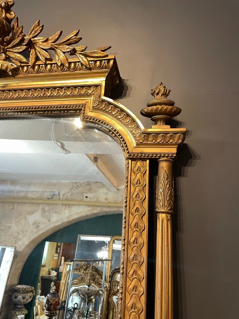 Louis XVI Style Mirror Late 19th Century 179 X 107 Cm-photo-3