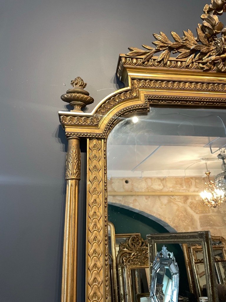 Louis XVI Style Mirror Late 19th Century 179 X 107 Cm-photo-8