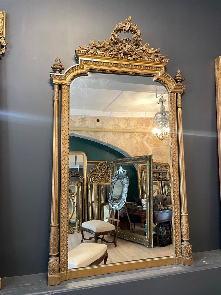 Louis XVI Style Mirror Late 19th Century 179 X 107 Cm