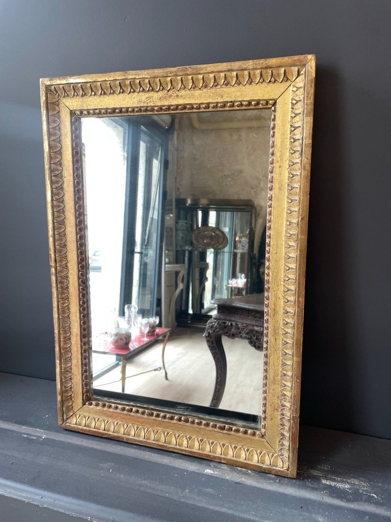 Petit Miroir d'époque Louis XVI 56 X 39 Cm-photo-2