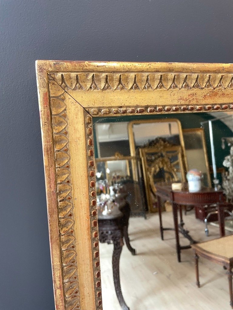 Petit Miroir d'époque Louis XVI 56 X 39 Cm-photo-3