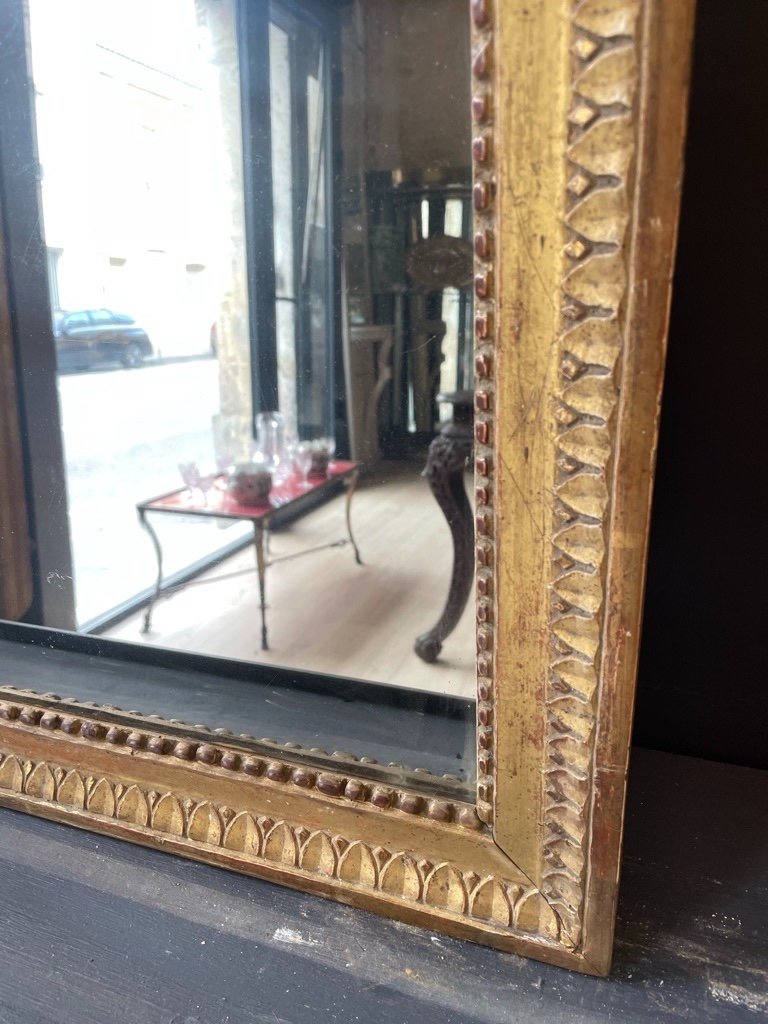 Petit Miroir d'époque Louis XVI 56 X 39 Cm-photo-4