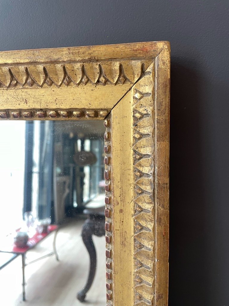 Petit Miroir d'époque Louis XVI 56 X 39 Cm-photo-4