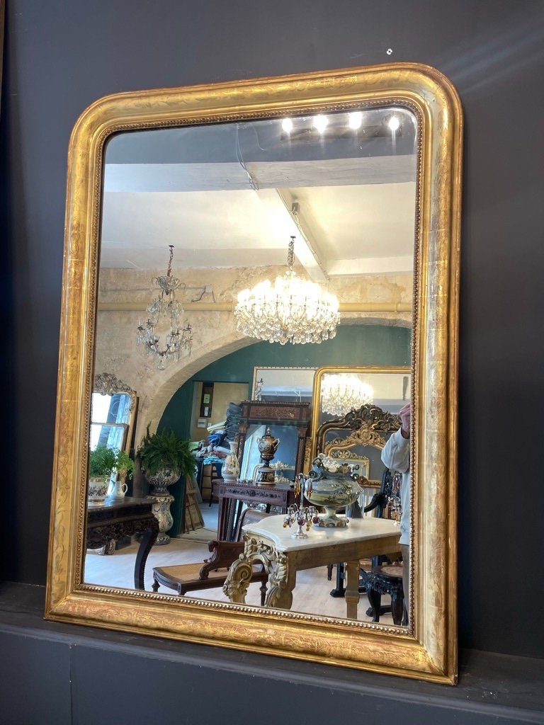 Louis Philippe Gilded  Mirror 148 X 109 Cm-photo-2