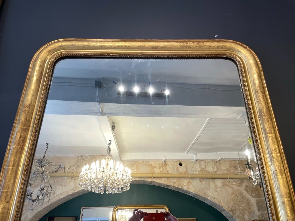 Louis Philippe Gilded  Mirror 148 X 109 Cm-photo-3