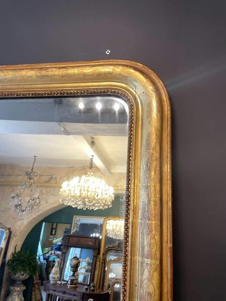 Louis Philippe Gilded  Mirror 148 X 109 Cm-photo-3