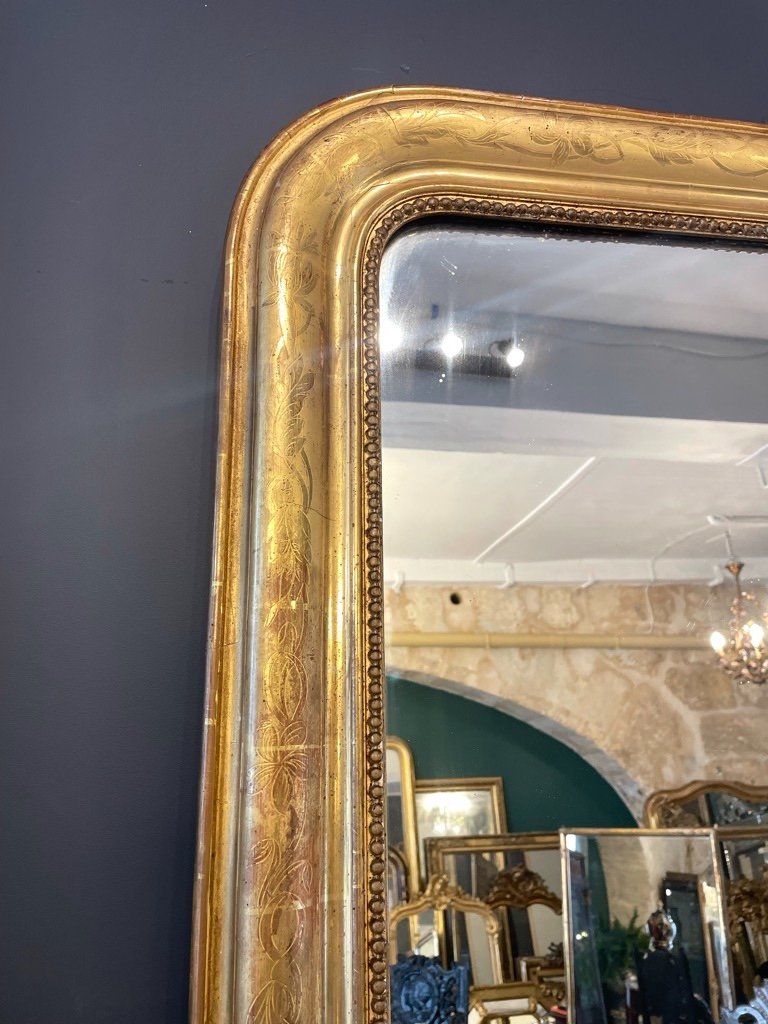 Louis Philippe Gilded  Mirror 148 X 109 Cm-photo-6