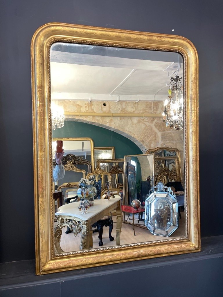 Louis Philippe Gilded  Mirror 148 X 109 Cm