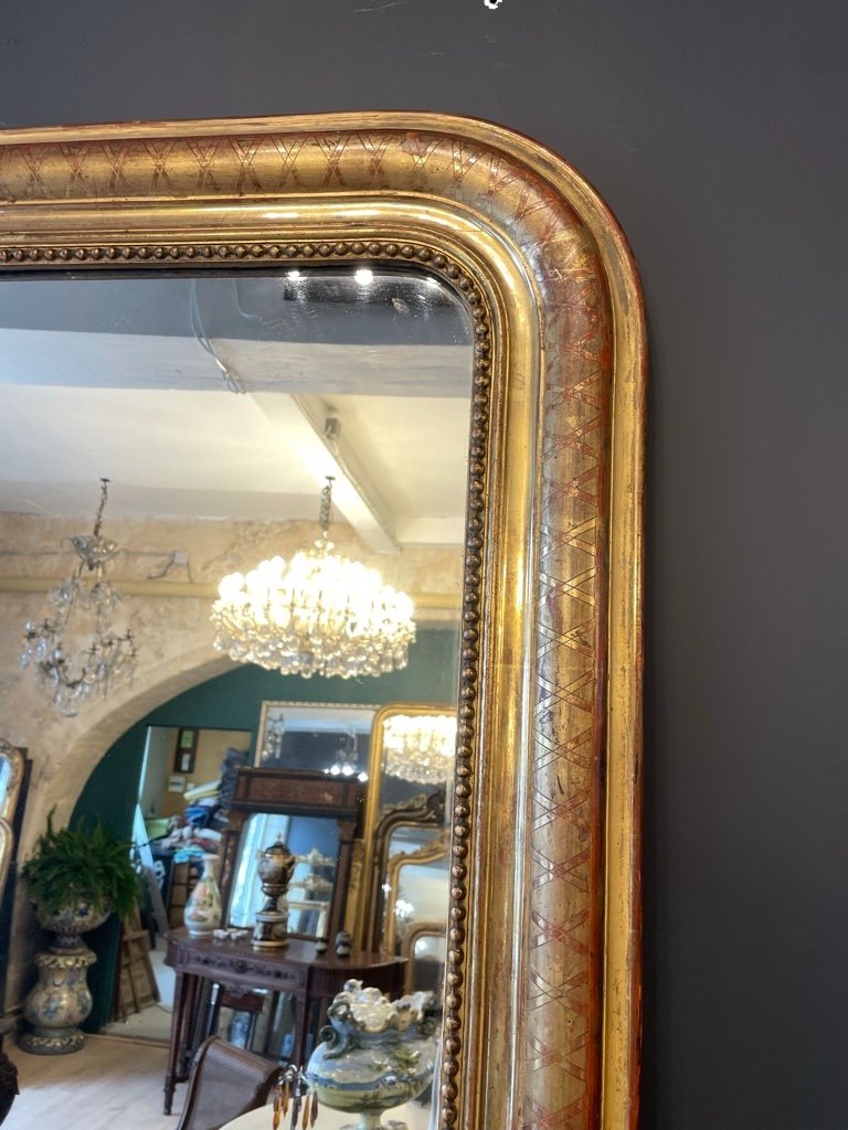 Louis Philippe Mirror With Crossbars 151 X 102 Cm-photo-1