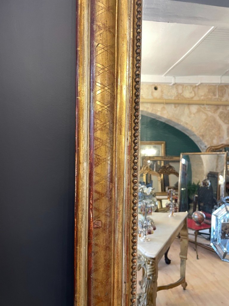 Louis Philippe Mirror With Crossbars 151 X 102 Cm-photo-3