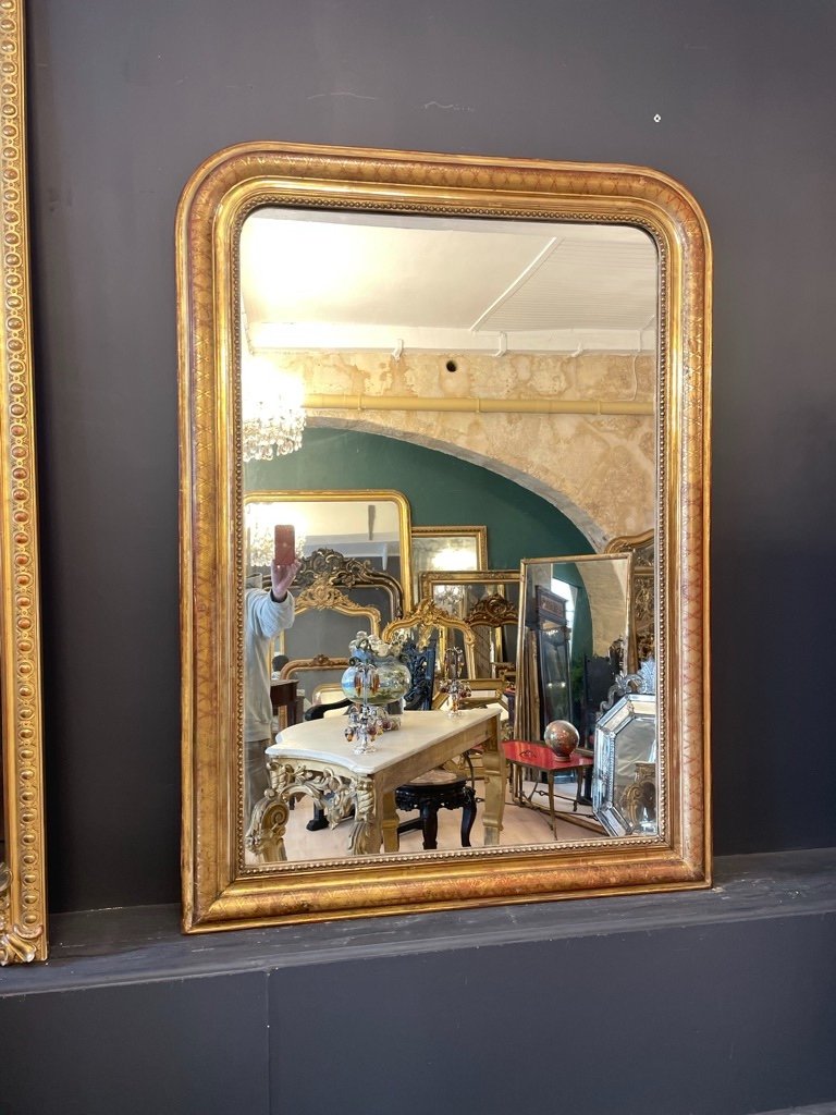 Louis Philippe Mirror With Crossbars 151 X 102 Cm