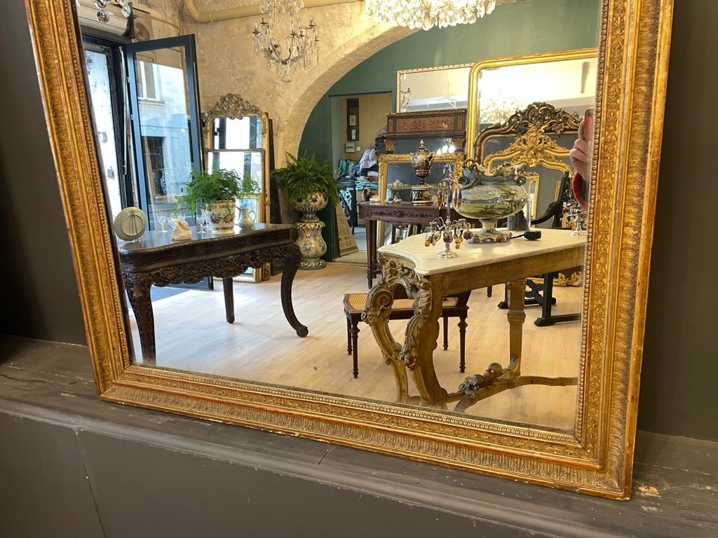 Miroir d'époque Empire 173 X 88 Cm-photo-1