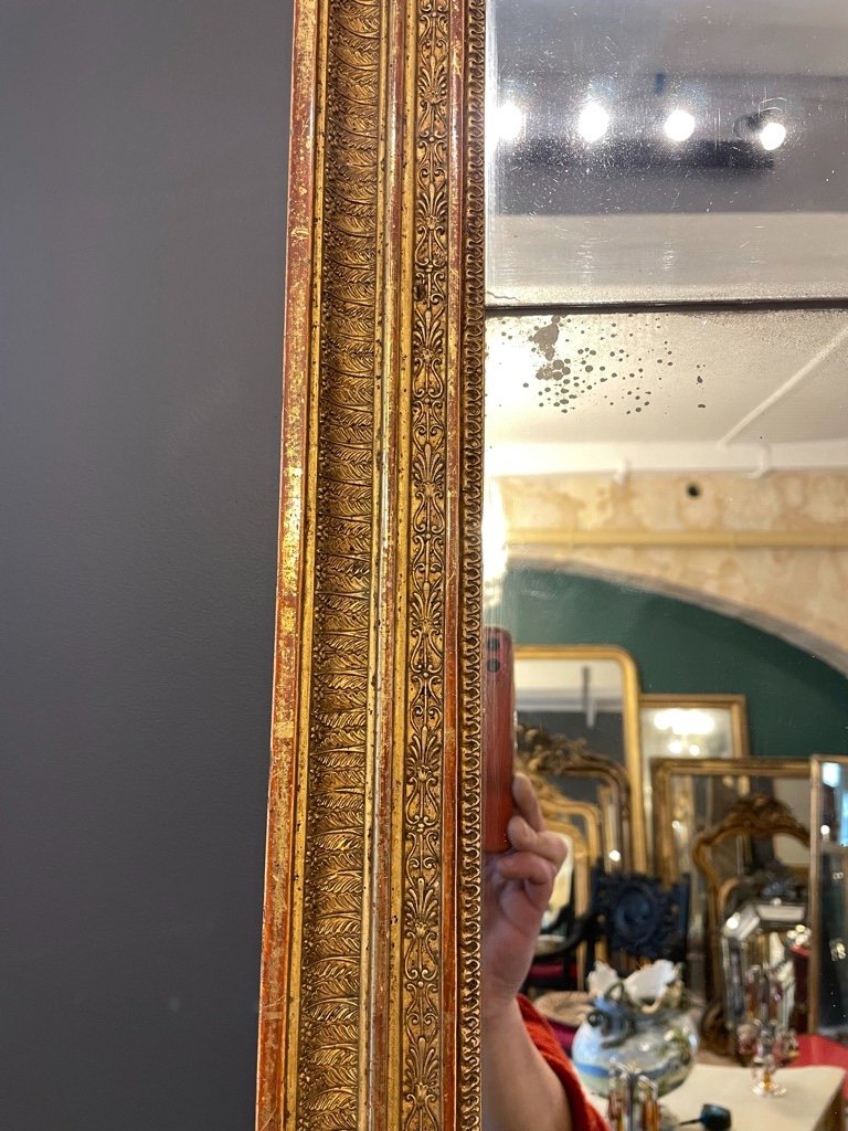 Miroir d'époque Empire 173 X 88 Cm-photo-5