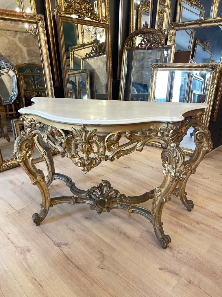 Console 4 Feet Napoleon III D Louis XV Style