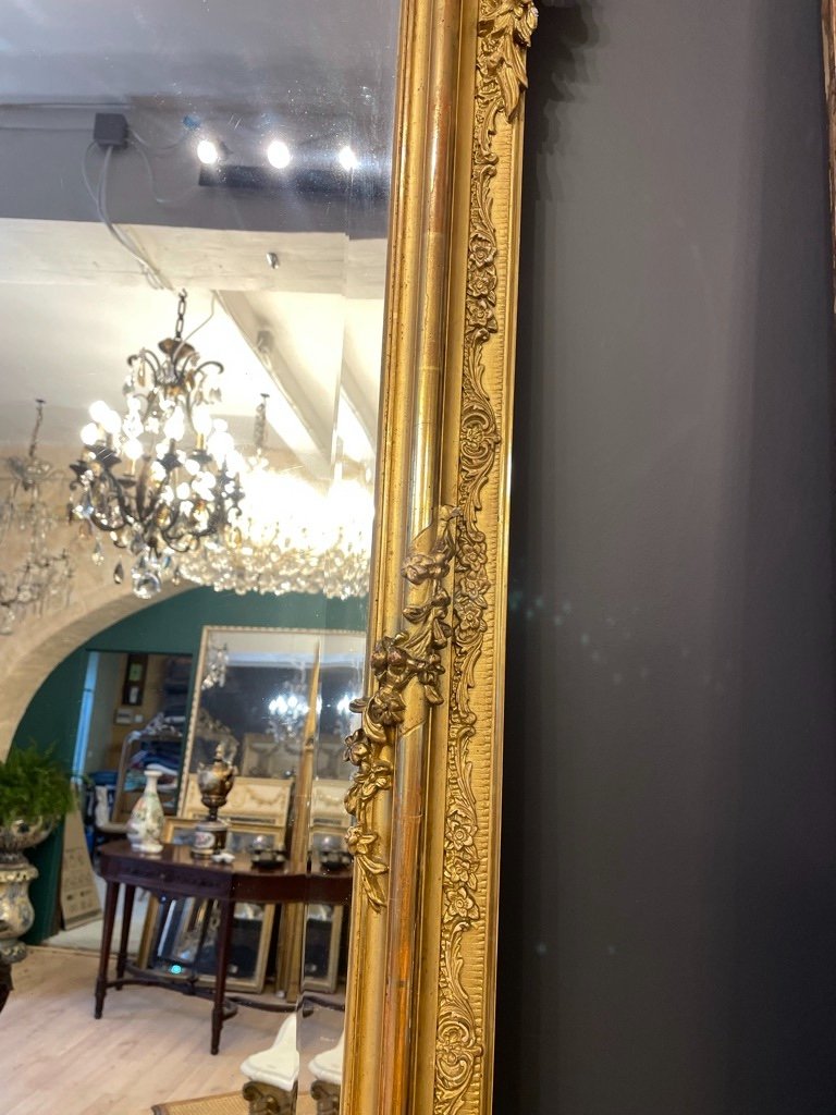 Rocaille Style Mirror Late 19th Century 179 X 112 Cm-photo-2