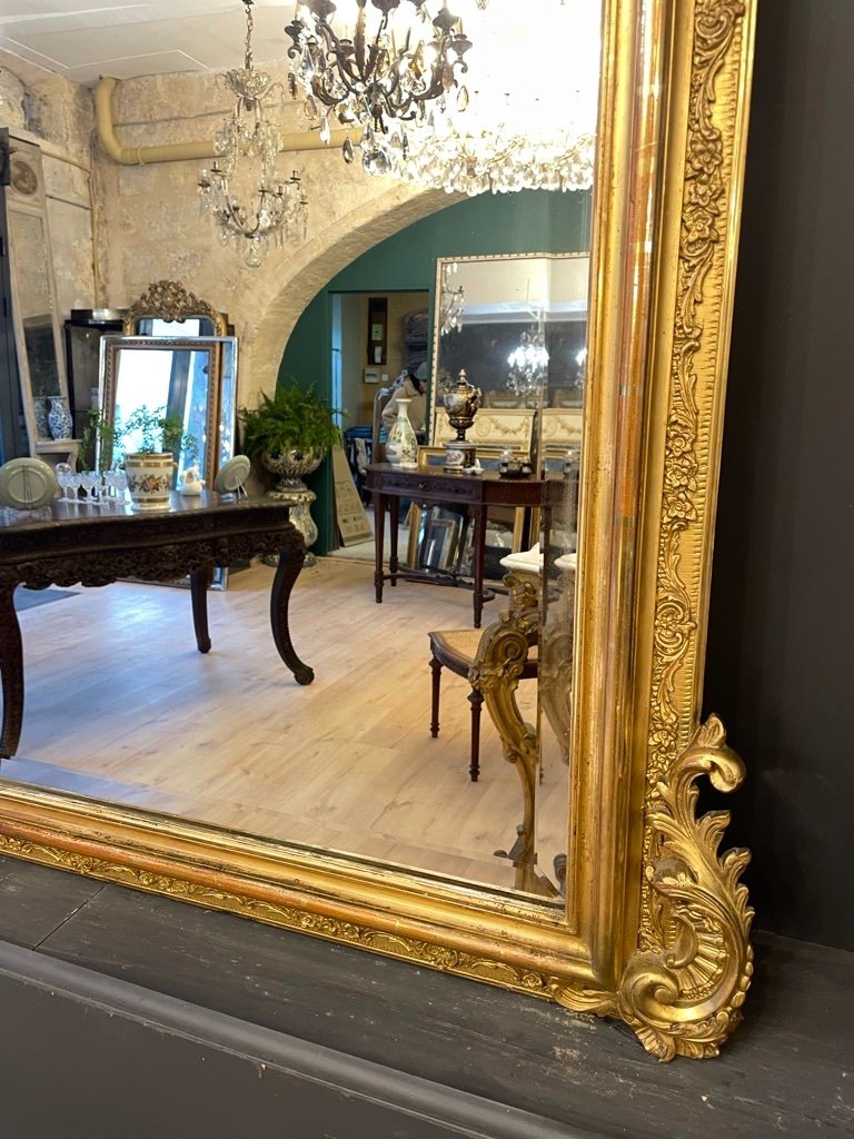 Rocaille Style Mirror Late 19th Century 179 X 112 Cm-photo-6