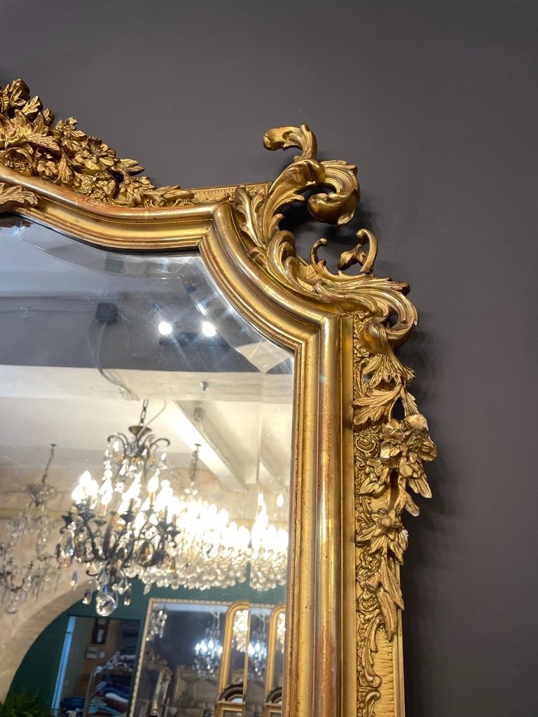 Rocaille Style Mirror Late 19th Century 179 X 112 Cm-photo-7