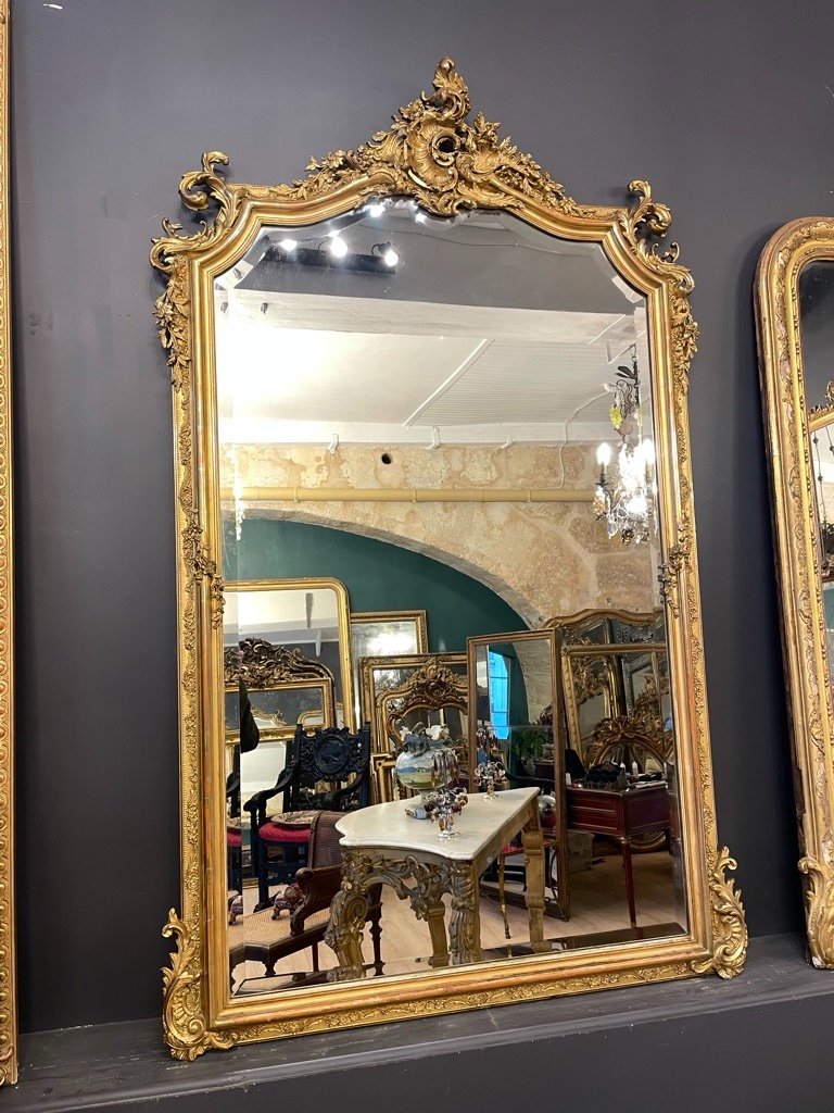 Rocaille Style Mirror Late 19th Century 179 X 112 Cm