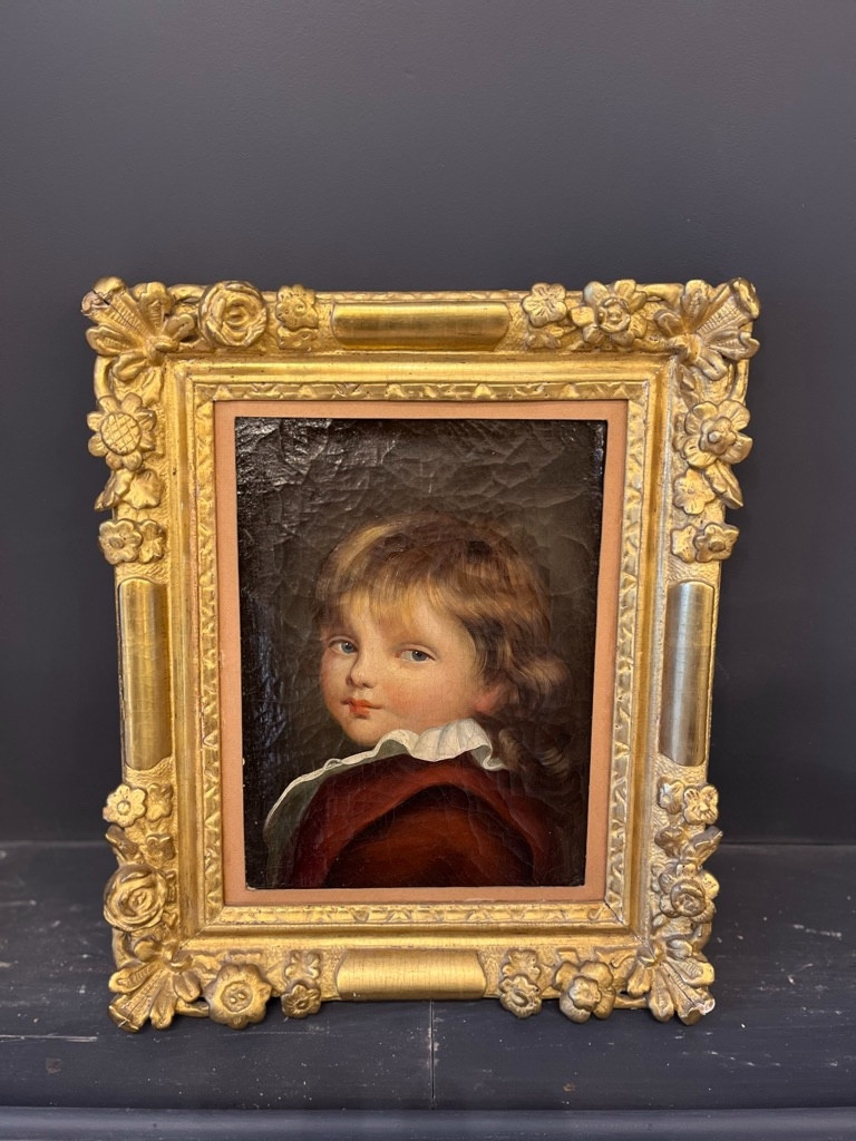 Oil On Canvas, Late 18th Century, Portrait Of A Child -photo-2