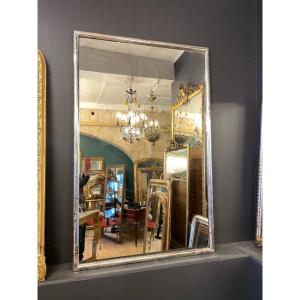 19th Century Silver Bistro Mirror 170 X 109 Cm