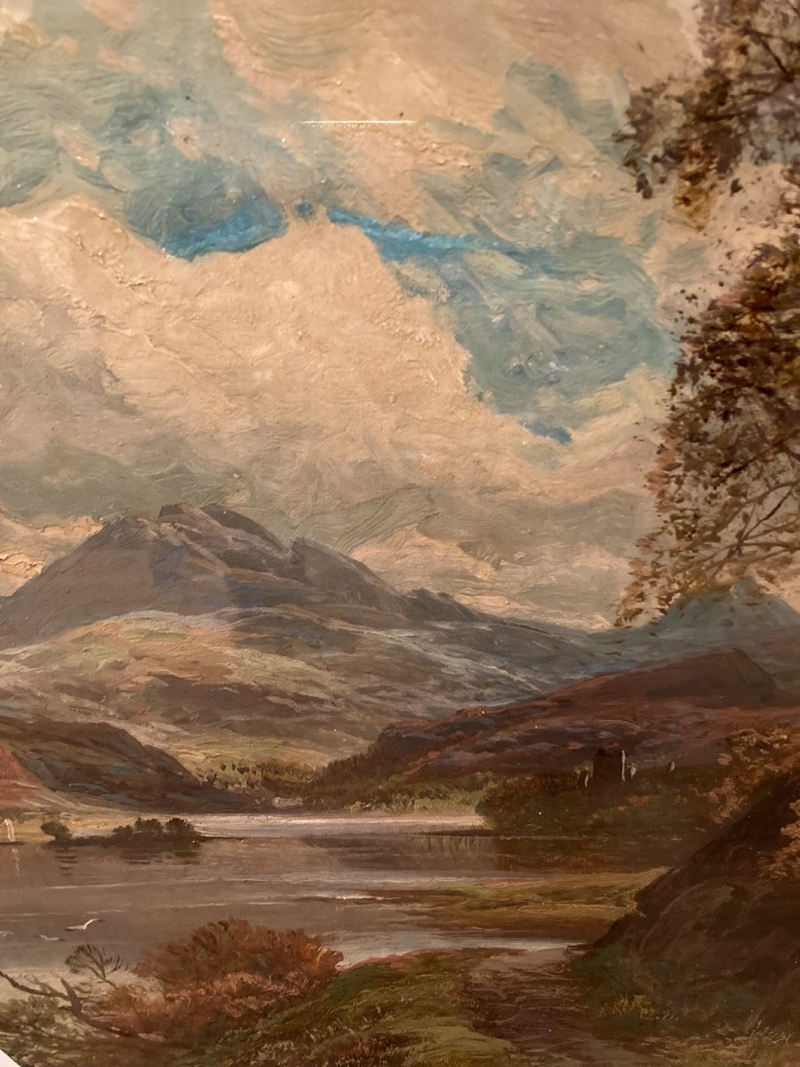 Scottish Landscape. Clarence Roe. Nineteenth Century.-photo-1