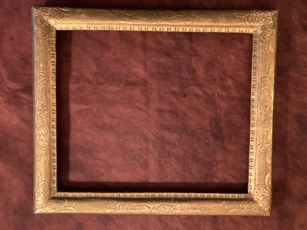 Louis XIV Frame. In Gilded Wood.-photo-6