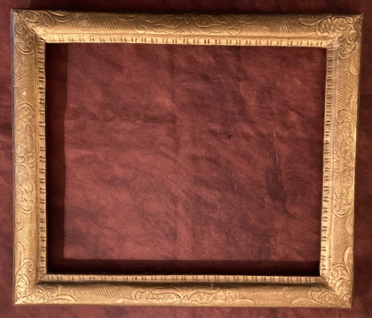 Louis XIV Frame. In Gilded Wood.