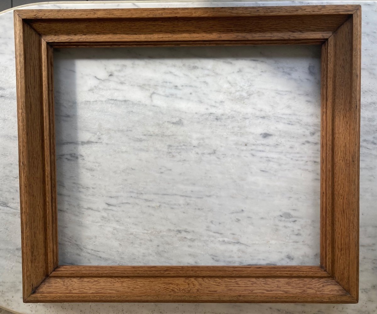 Beautiful Solid Oak Molded Frame. Circa 1940.