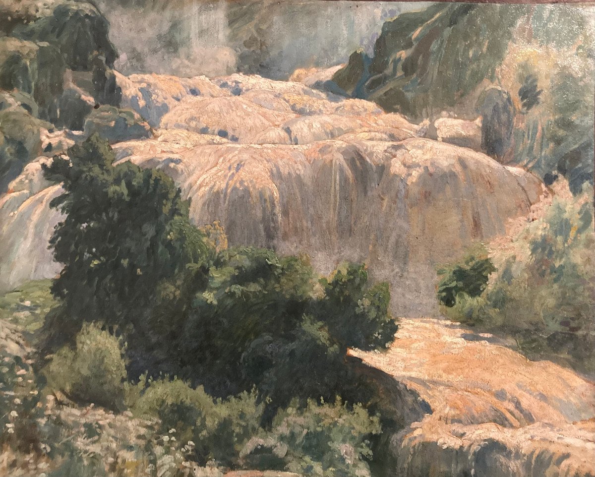 Marmore Waterfalls 1910. Terni. Italy. Léon Giffard (1875-1946).-photo-2