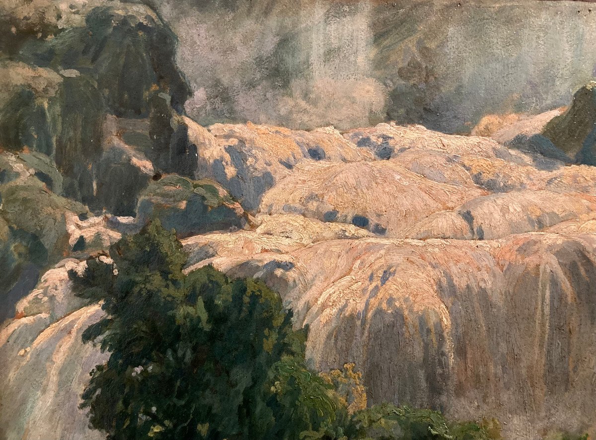 Marmore Waterfalls 1910. Terni. Italy. Léon Giffard (1875-1946).-photo-2