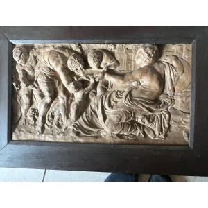 Important 18th Century Terracotta Bas-relief 