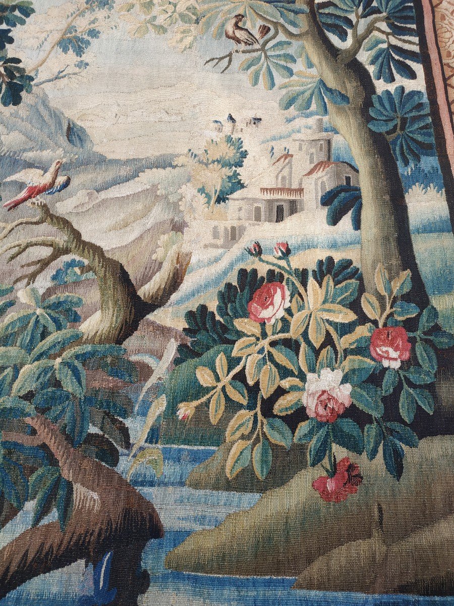 Tapisserie Aubusson Verdure Vers 1750-photo-2