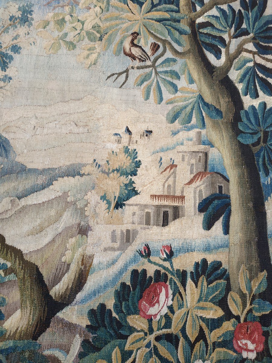 Tapisserie Aubusson Verdure Vers 1750-photo-3