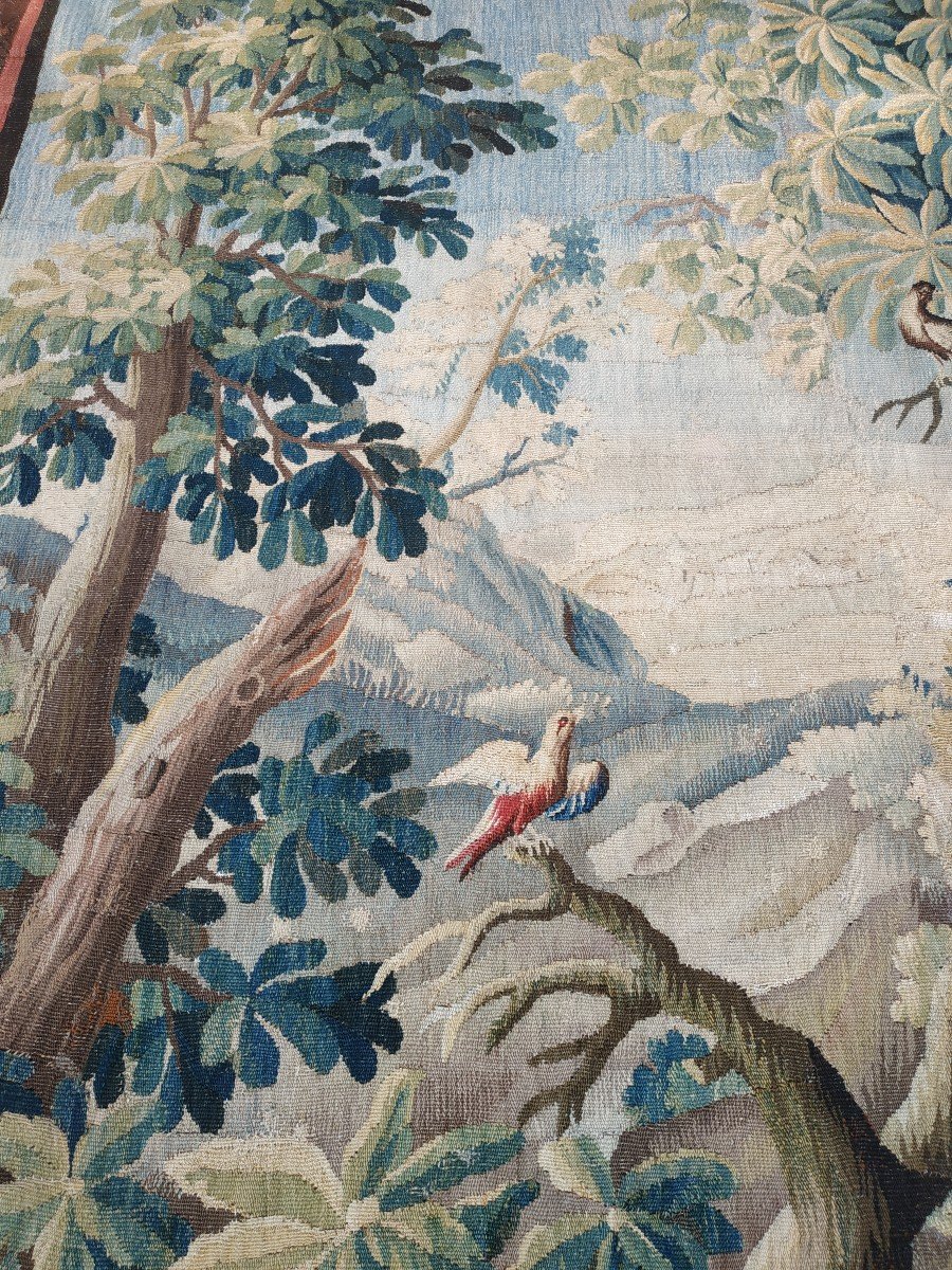 Tapisserie Aubusson Verdure Vers 1750-photo-4