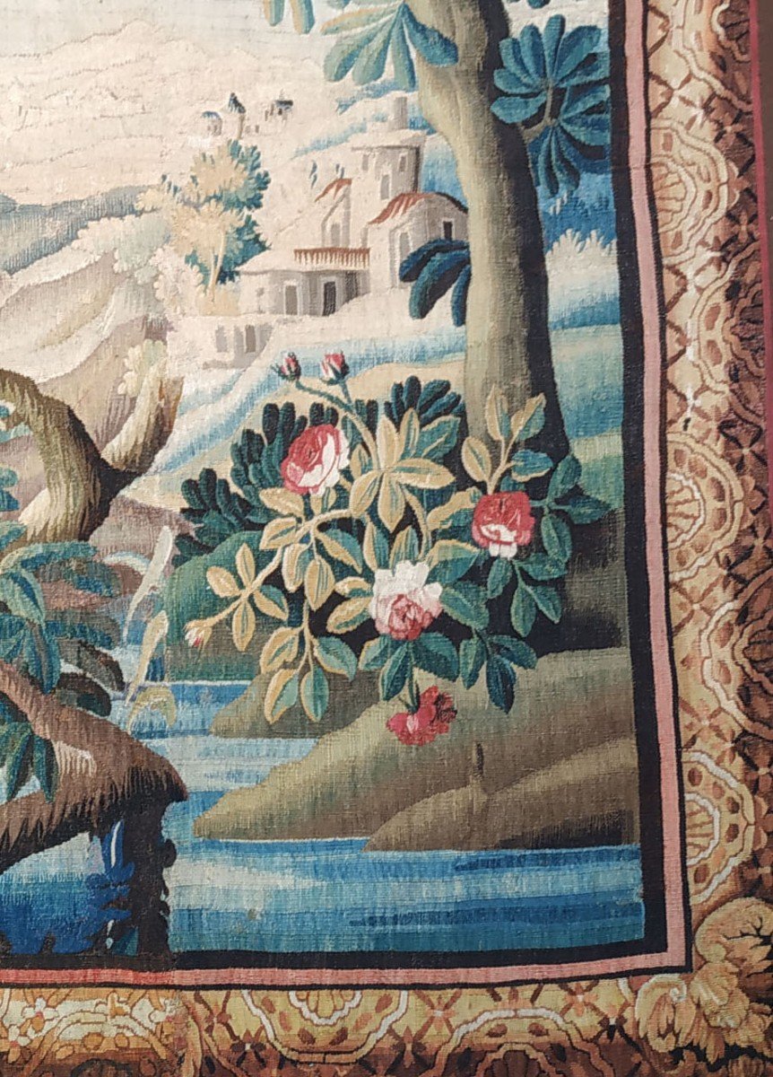 Tapisserie Aubusson Verdure Vers 1750-photo-2