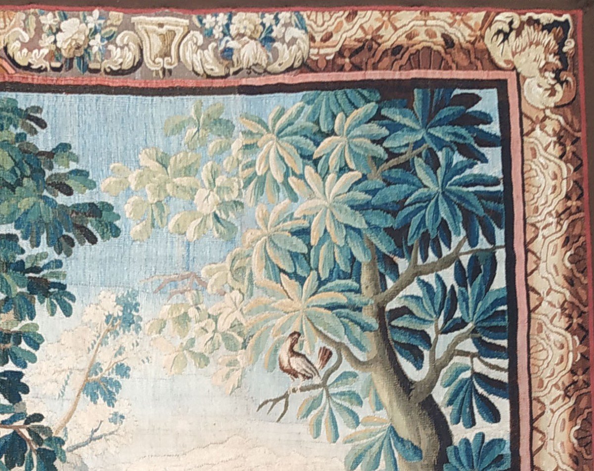 Tapisserie Aubusson Verdure Vers 1750-photo-3