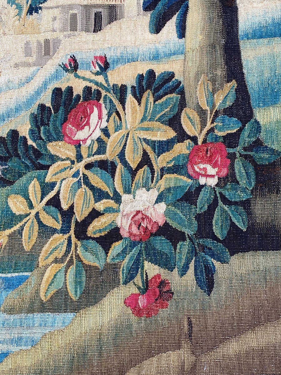 Tapisserie Aubusson Verdure Vers 1750-photo-4