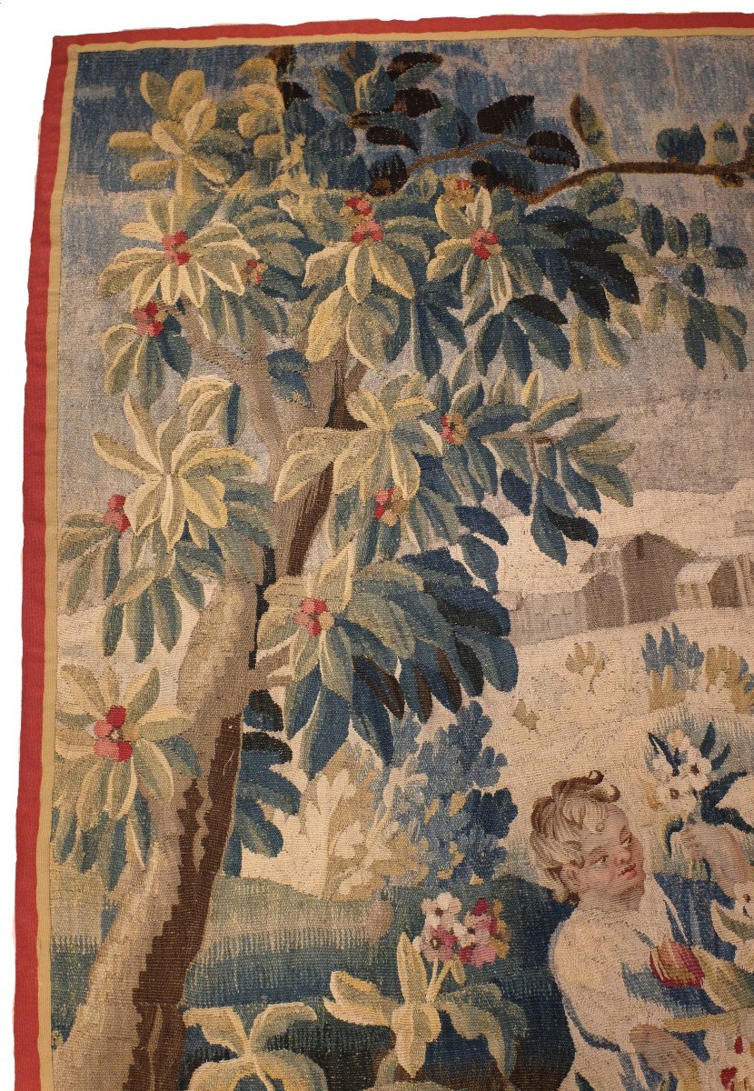 Aubusson Felletin Tapestry Spring Louis XVI Period -photo-3