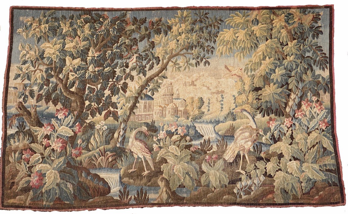 Aubusson Verdure Tapestry From The Louis XV Period 