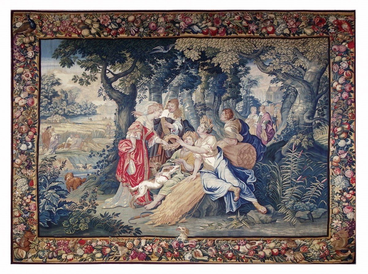 Bruges Tapestry From The Louis XIV Period-photo-4