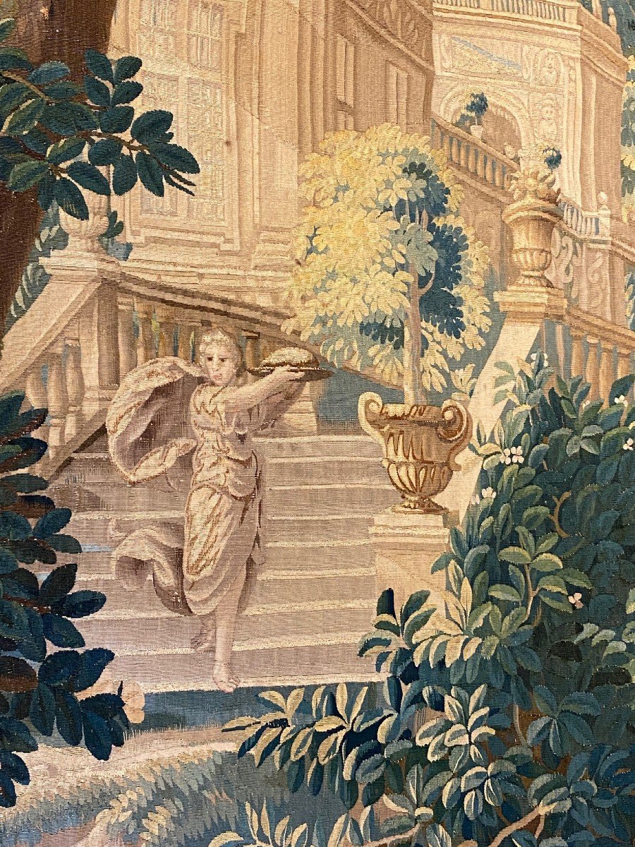 Tapisserie Bruxelles, Scène Champêtre  d'époque Louis XV -photo-4