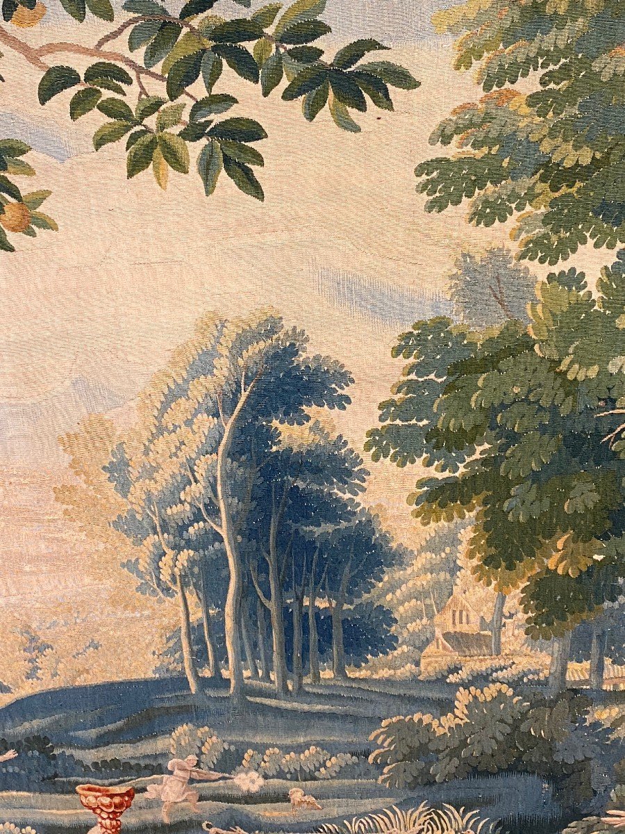 Tapisserie Bruxelles, Scène Champêtre  d'époque Louis XV -photo-3