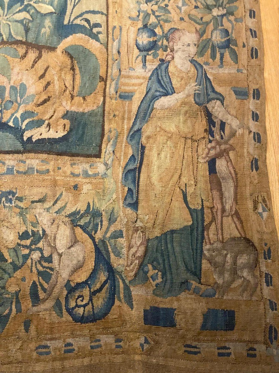 Tapestry Hunting Scene The Bestiary Louis XIII Period-photo-5