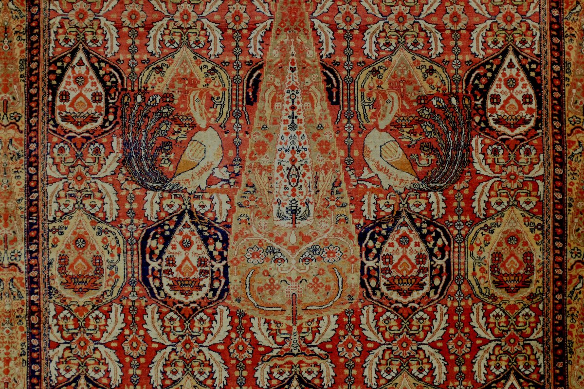 Tapis Ferahan Perse Epoque Kadjar -photo-3