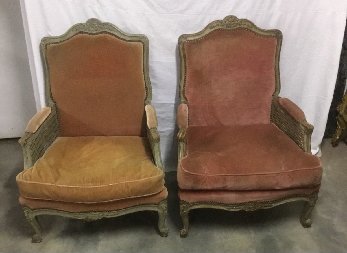 Pair Of Bergeres Louis XV