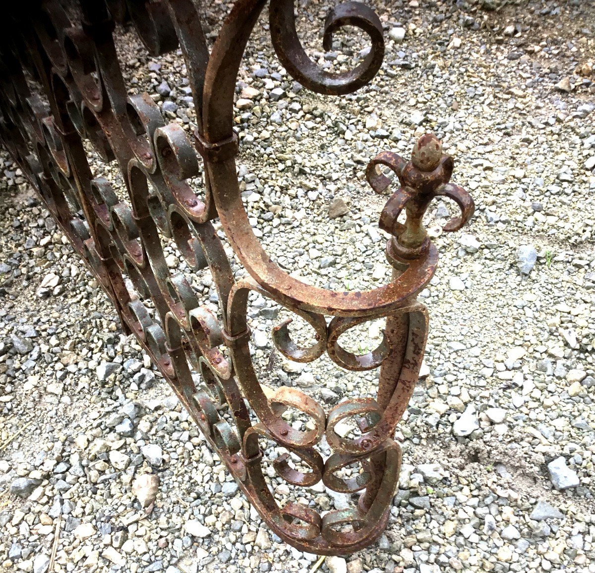 Pair Of Wrought Iron Grilles-photo-2