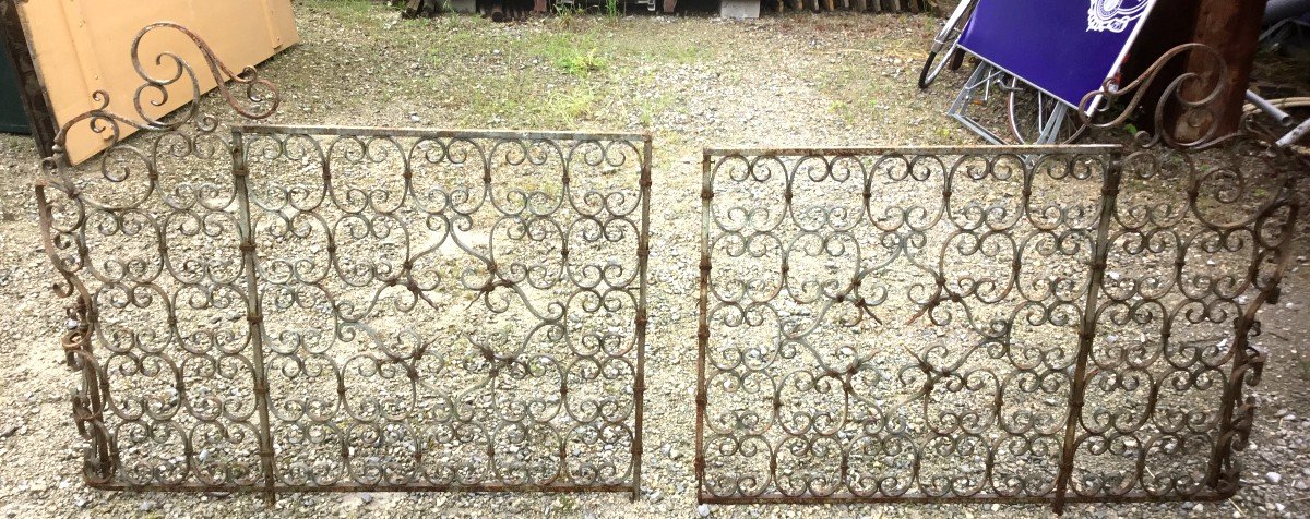 Pair Of Wrought Iron Grilles