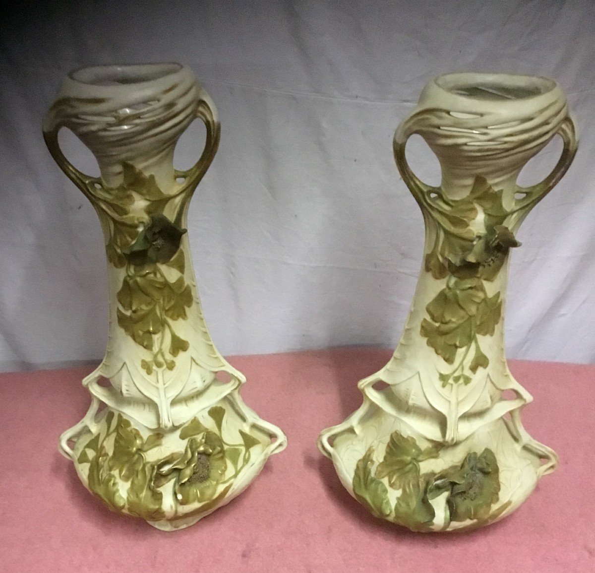 Pair Of Royal Dux Vases