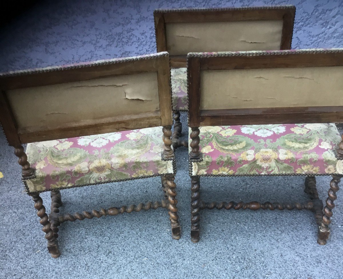 3 19th Century Armchairs -photo-5